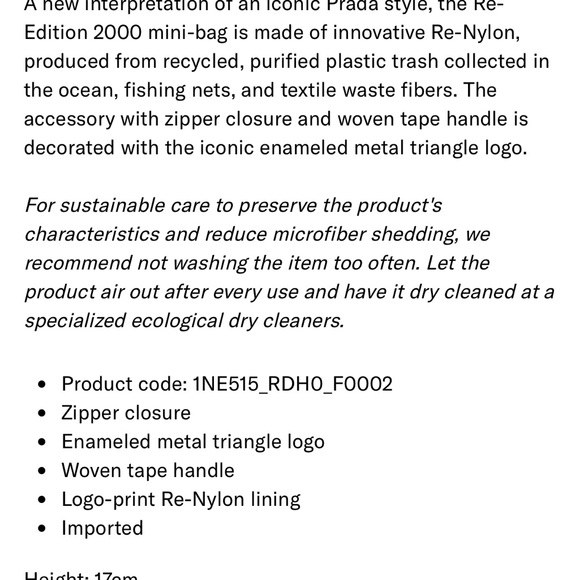 Nylon Prada Re-Edition 2000 mini-bag - Picture 14 of 14